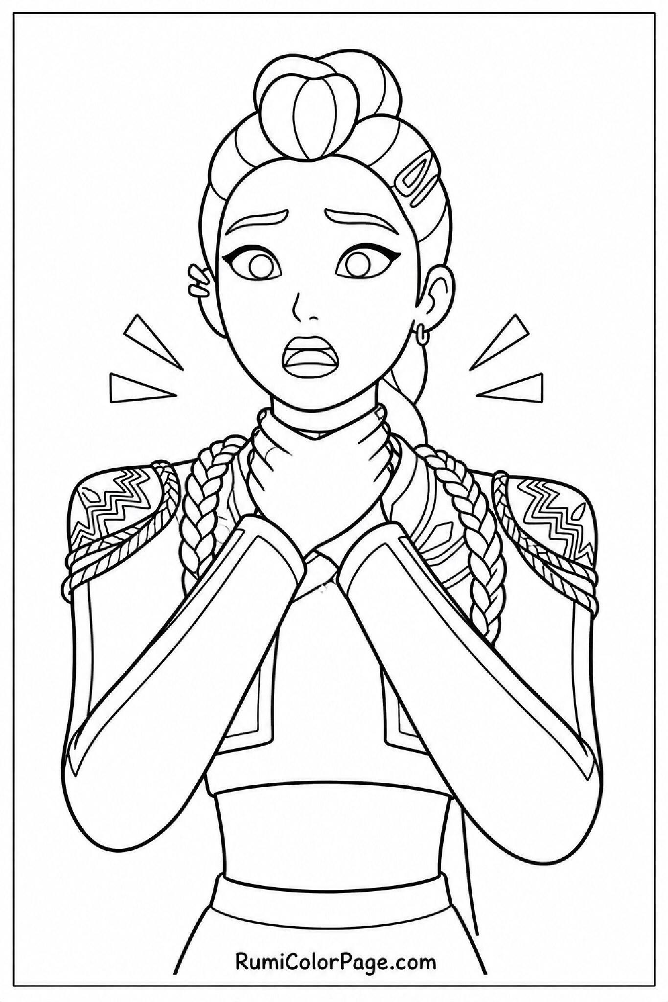 A Scared Rumi Moment coloring page