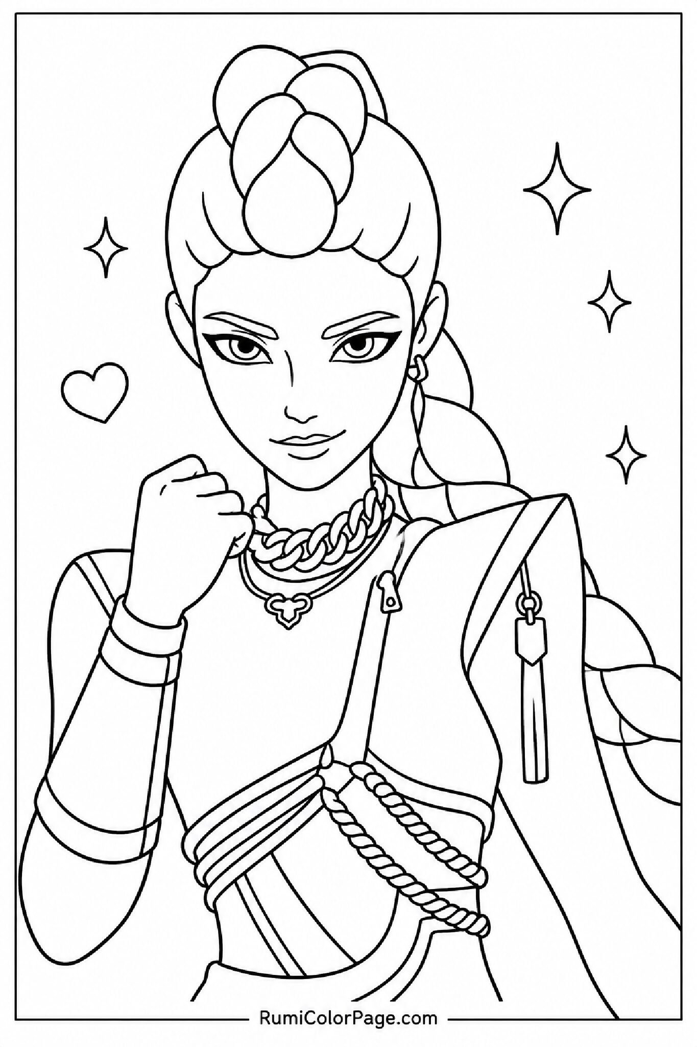 Confident & Unstoppable coloring page