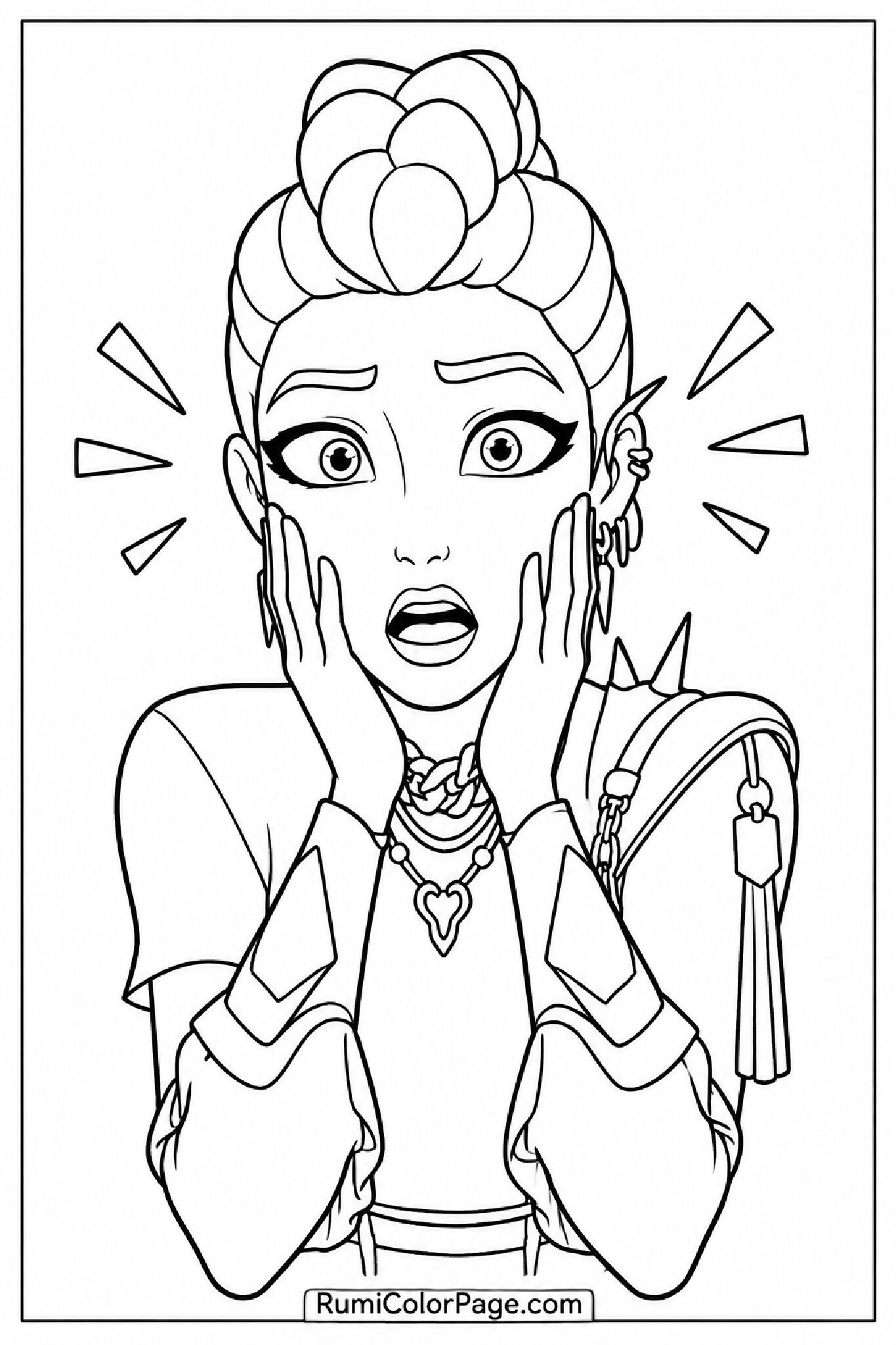 Surprised Rumi coloring page