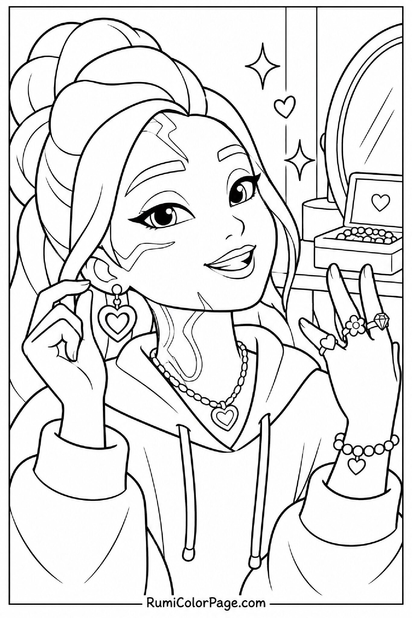 Jewelry & Little Details coloring page