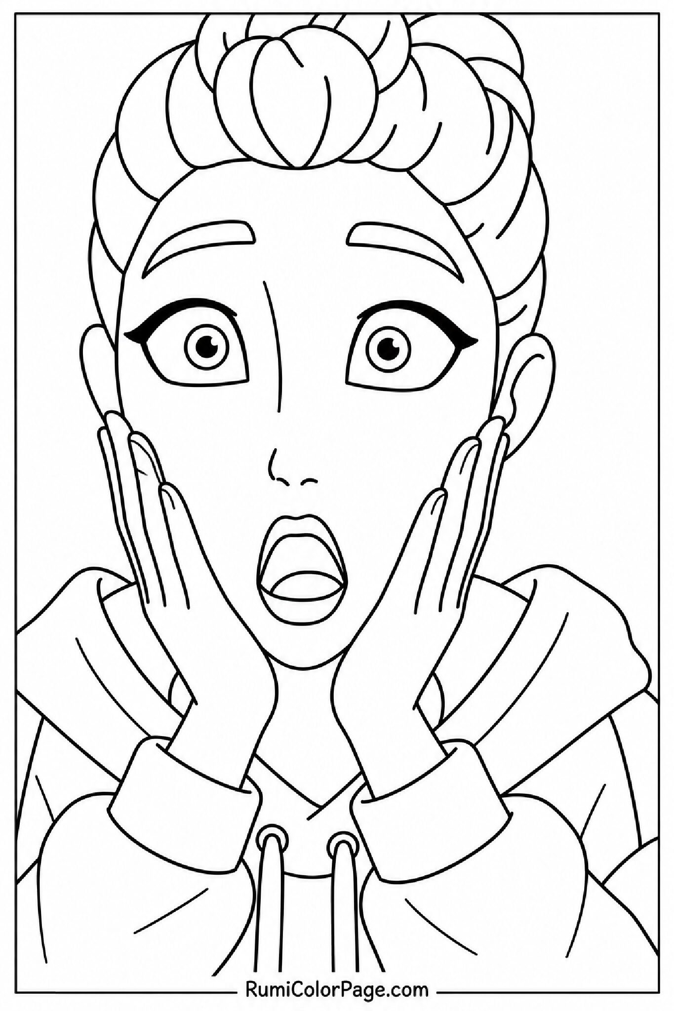 That Surprised Expression coloring page